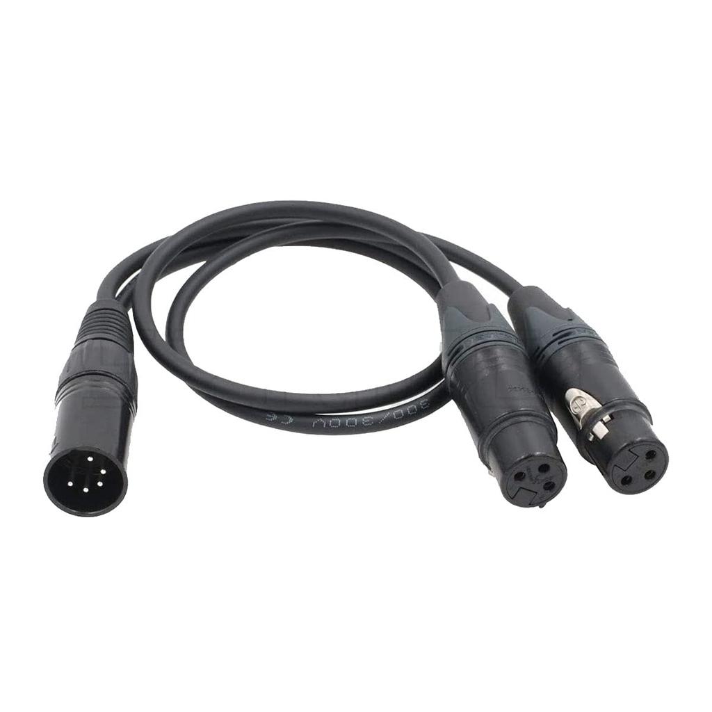 Двухканальный XLR 3-pin (розетка) на XLR 5-pin (вилка) аудиокабель SZRMCC для камер Arri Alexa XT SXT Amira