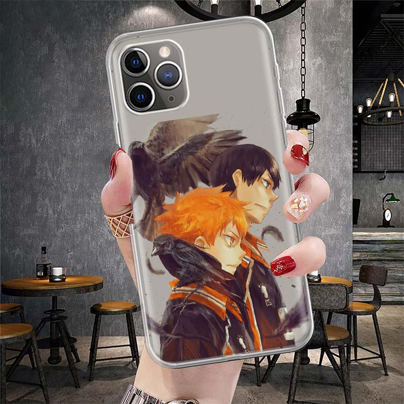 Haikyuu Oya Волейбол Аниме Мягкий Чехол Для Телефона Для IPhone 11 17 Air 16E 16 Pro Max 15 + 14 Plus 13 Mini 12 Apple 7 SE 8 Fundas Coq