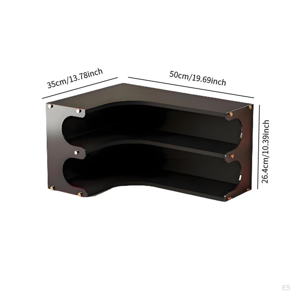 Corner Desk Organizer Shelf Countertop Display Versatile Water Cup Storage Rack 2