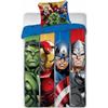 Duvet Cover Set - HOMEROKK - Avengers Marvel - 140x200 Cm - Pillowcase - Fitted Sheet 90x190 Cm