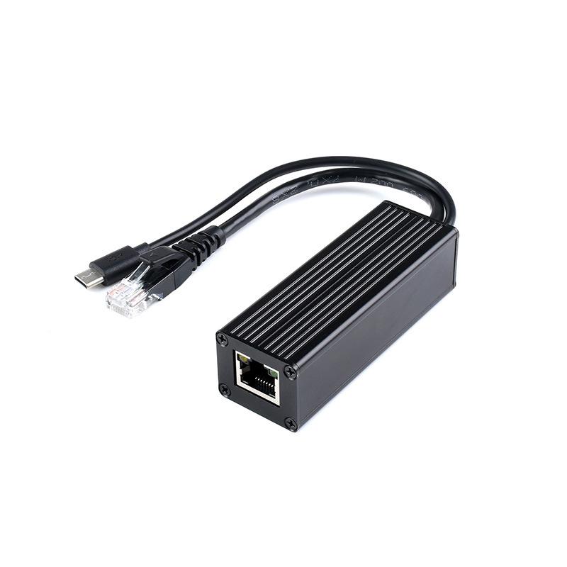 5V/5A Industrial Gigabit PoE Splitter with Type-C/DC Interface & MPS Chip