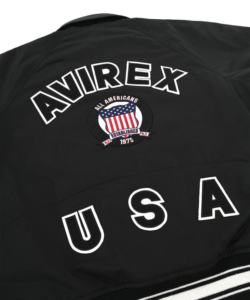 Плетеная куртка-бомбер Avirex Varsity / 6122154 Черный