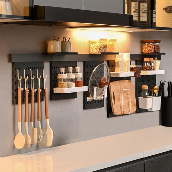 1/3 шт. Настольные перфорированные панели с креплением-зажимом, высокая грузоподъемность, легкая установка, не требует сверления, универсальные перфорированные панели, экономящий место настольный органайзер