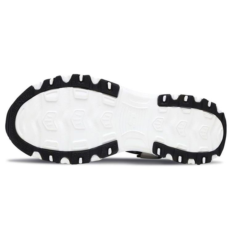 Skechers Женские спортивные сандалии D'lites Черно-белые 66666108-BKW