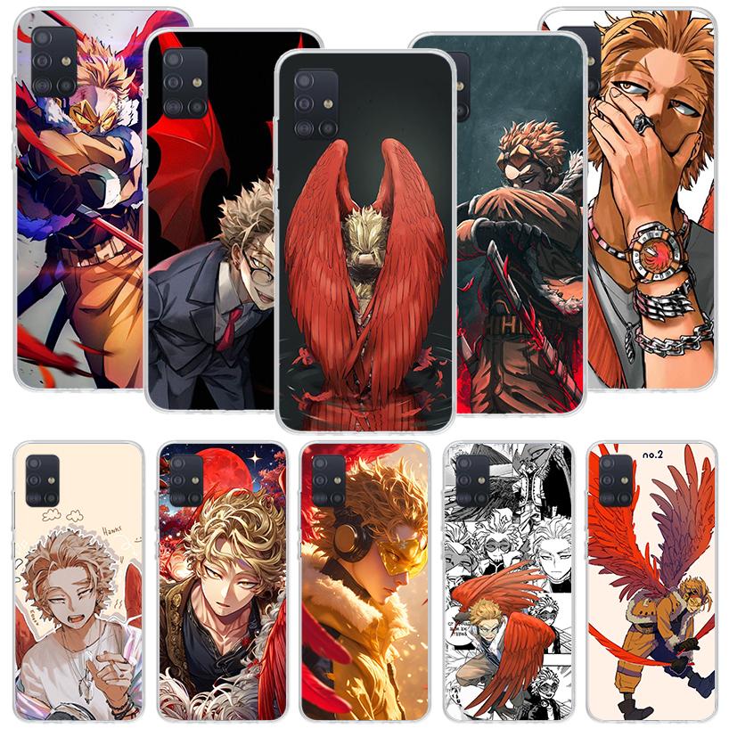 Чехол для телефона Hawks MHA My Hero A-Academy для Samsung Galaxy A52 A32 A22 A12 A02S A50S A30S A51 A31 AA71 Note 20 Ultra 10 S10 Plus