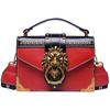 Women's 2025 Retro Lion Head Rivet Handbag: European & American Fashion Crossbody/Shoulder Bag