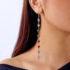Spring Heart Themed Long Dangle Earrings With Tassels And Electroplated Finish For Girls