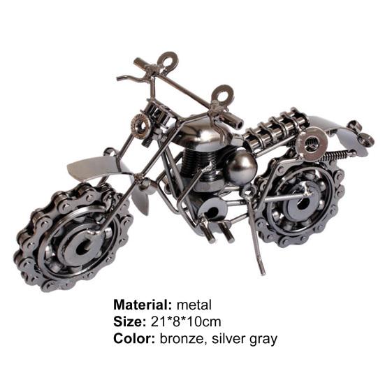 Decorative Stunning Fashion Collectable Perfect Craft Motorcycle Art Model Metal Motorcycle Art