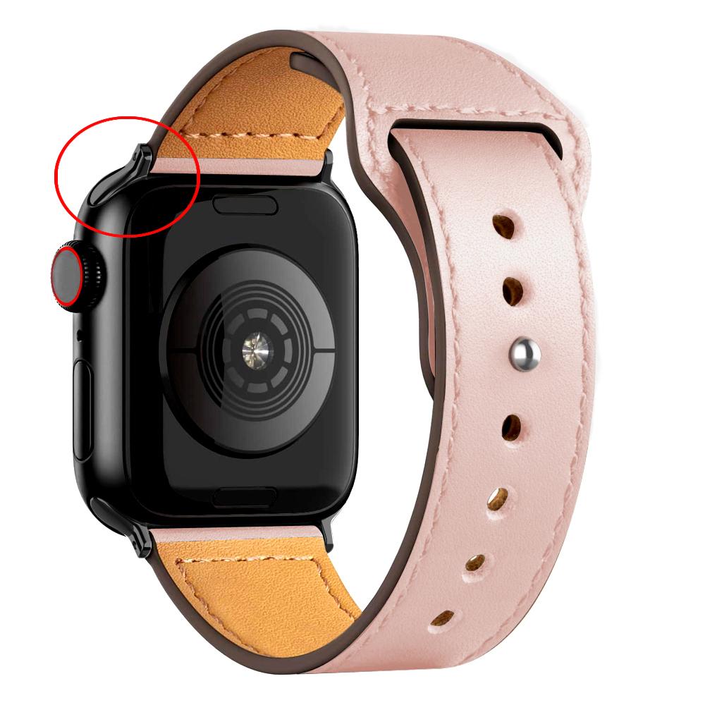 Leather strap For Apple watch band 44mm 45mm 49mm 40mm 42mm 46mm wristband correa bracelet iWatch series 8 9 10 11 SE 7 Ultra 3