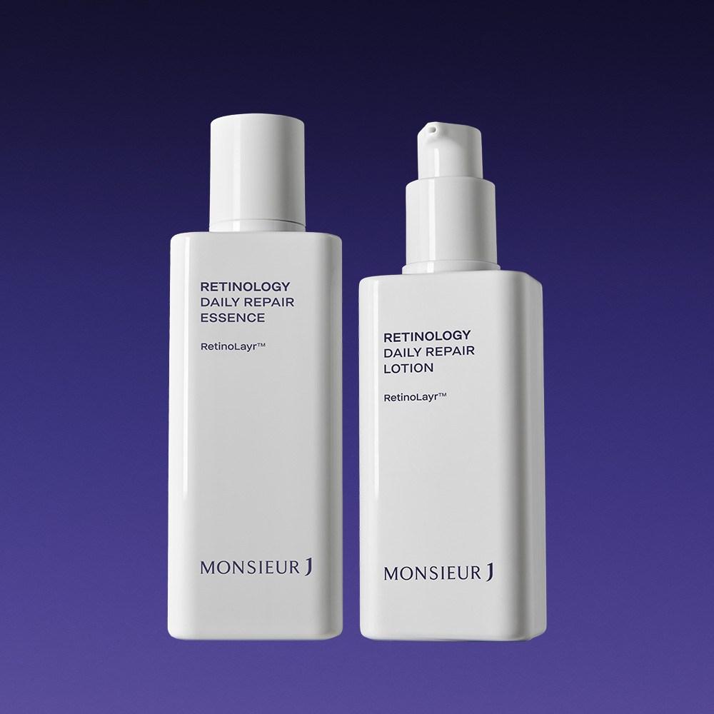 Monsieur J Ретинология Трасс Поры Эссенция Лосьон для Кожи Набор (Эссенция + Лосьон + 2 образца) 1 кусок