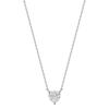 Ozel Silver925 Moissanite Necklace 0.5CT Heart Shape Cut PS116N