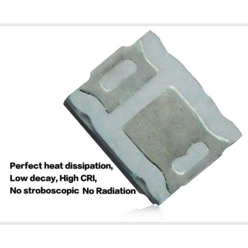 100 шт. SMD LED 2835 Белый чип 1 Вт 3 В Ультра яркий SMT PCB Светодиодная лампа на светодиодах