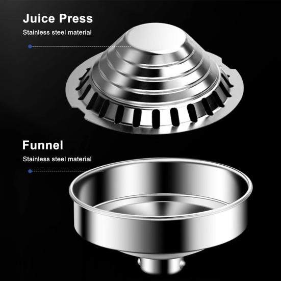 Yousheng Ручная цитрусовая соковыжималка Сверхпрочная соковыжималка для лимона Нержавеющая сталь Пресс для сока лайма Неэлектрическая соковыжималка для фруктов