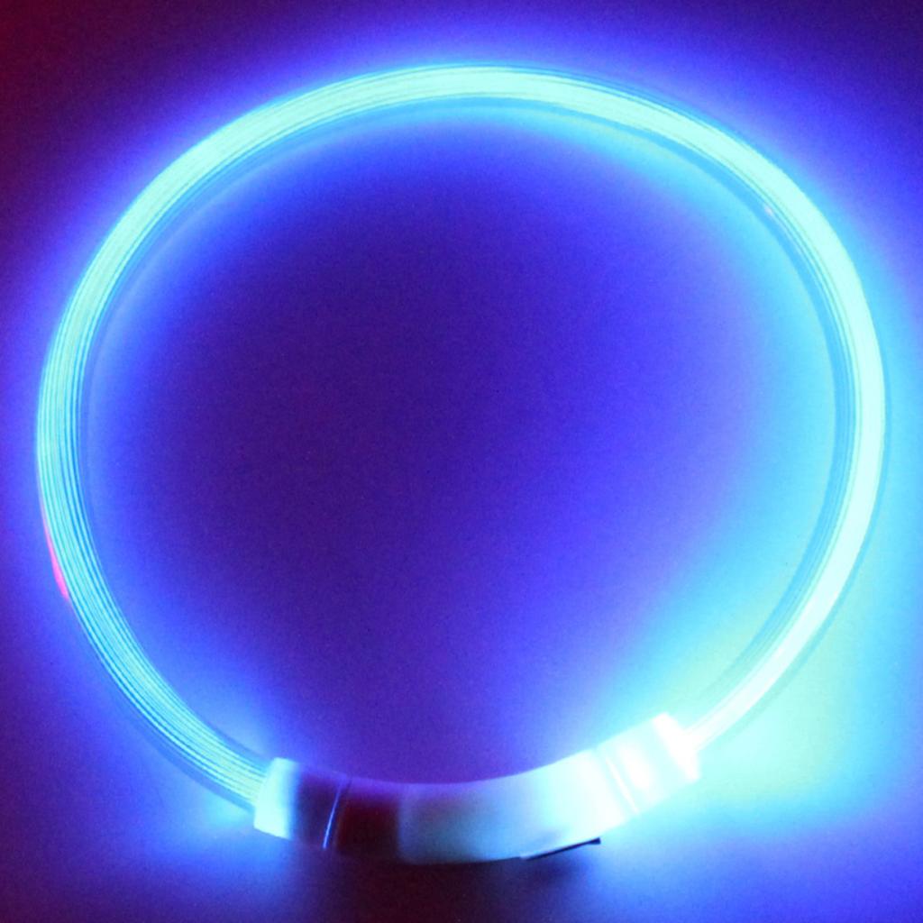 New LED Dog Collar Light USB Rechargeable Glowing Dog Collars Pet Flash Luminous Collars