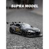 1/22 Toyota GR-Supra Alloy Car Model, Car Model Children's Toys, Simulated Sound and Light Sports Car Boy Gift Ornaments