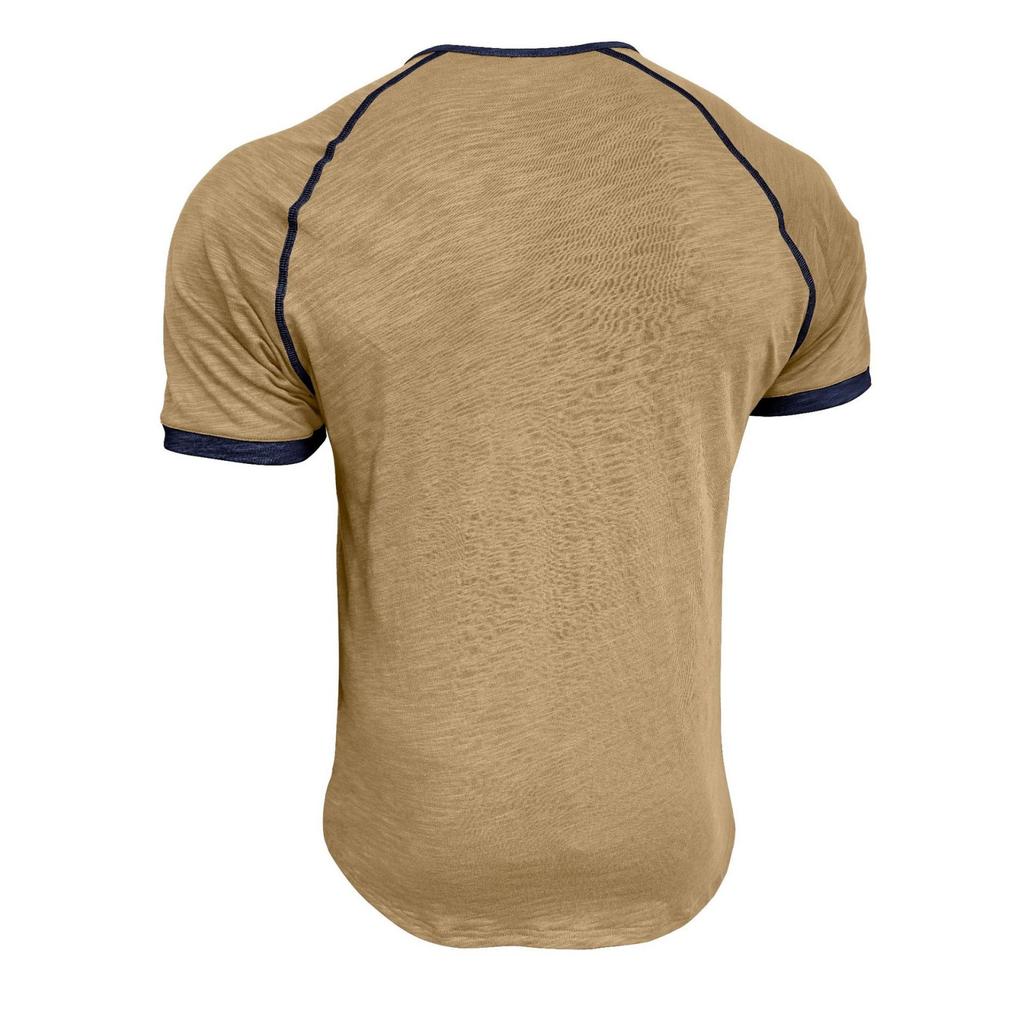 Men's Casual Color-block Sports T-shirt - Men's Round-neck Short-sleeved Top