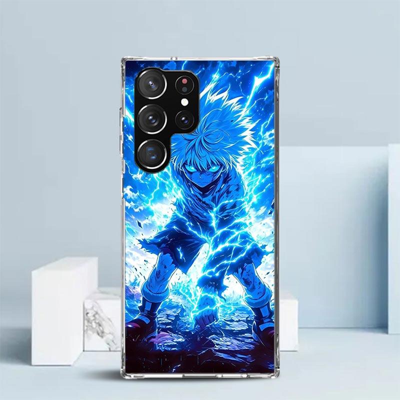 Huner X-Hunters Killua Phone Case For Samsung Galaxy S24 S25 Edge S26 Ultra S22 S23 Plus S21 + S20 FE Soft TPU Back Cover Galaxy