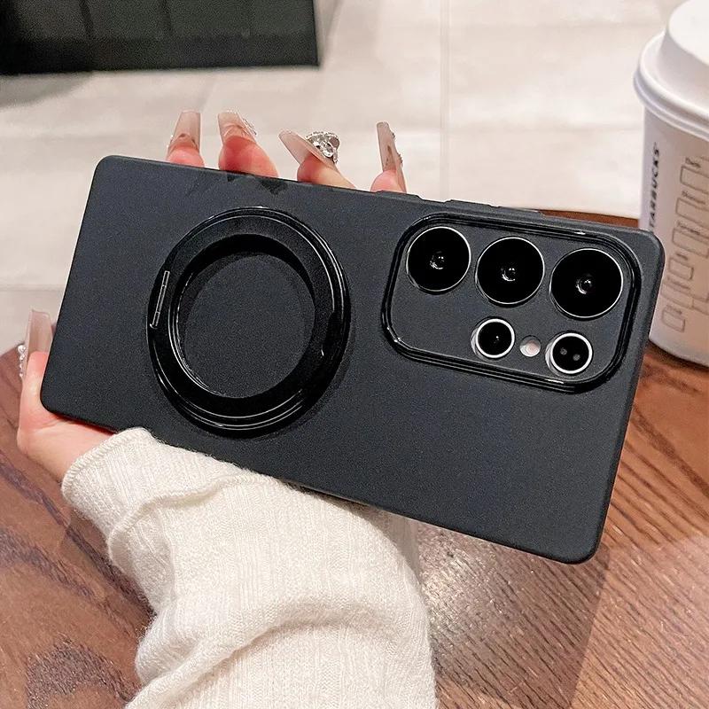 S26Ultra Cases Ultra Thin Slim Matte for Magsafe Case for Samsung Galaxy S24 23 S25 S21 S22 Note 20 Ultra S25 Plus Bracket Cover