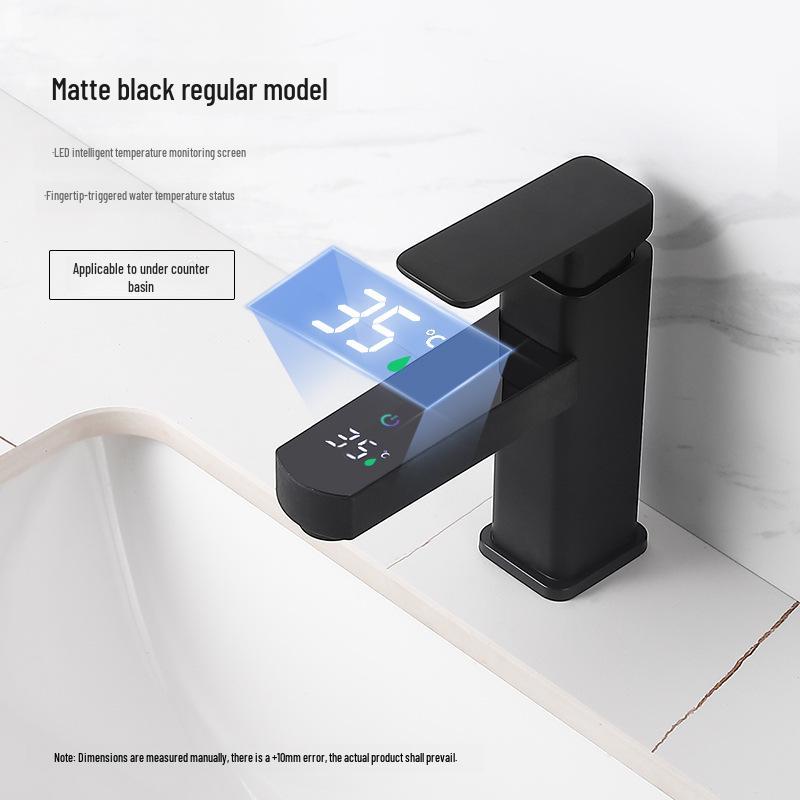 Digital Temperature-Control Faucet for Bathroom Sink
