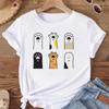(Asian Size)Tee Cat Paw Lovely Cute Trend Top Women Print Fashion T Shirt Woman T Clothing Short Sleeve Female Graphic T-shirts