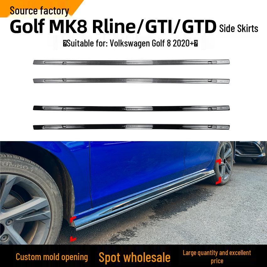 Volkswagen Golf MK8 GTI/R-Line 2020+ Side Skirt Spoiler Kit