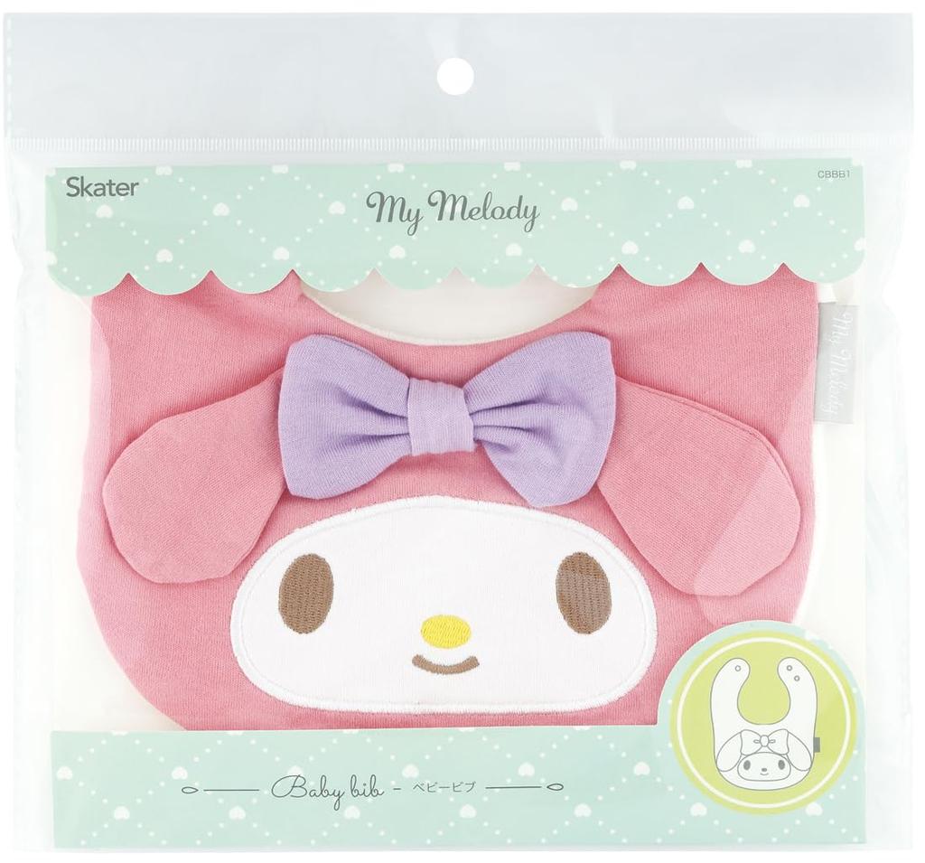 Skater Diamond Cut Baby My Bib, Melody, Sanrio, CBBB1-A
