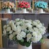 1 Bouquet Portable Simulation Rose 5 Branches Useful Vibrant Color