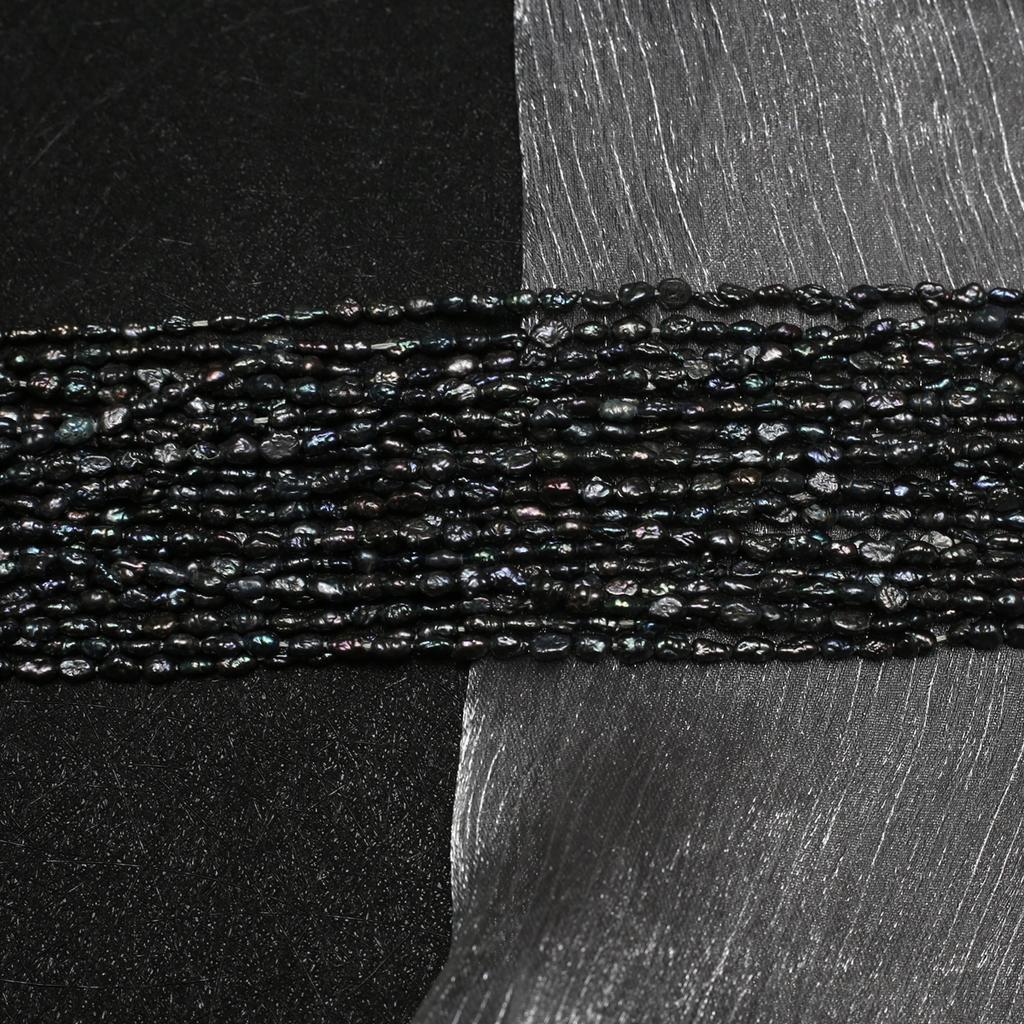 1 нить, барочные натуральные черные жемчужины бусины для изготовления ювелирных изделий своими руками ожерелья браслеты ножные браслеты аксессуары для женщин и мужчин поделки на День святого Валентина 36 см