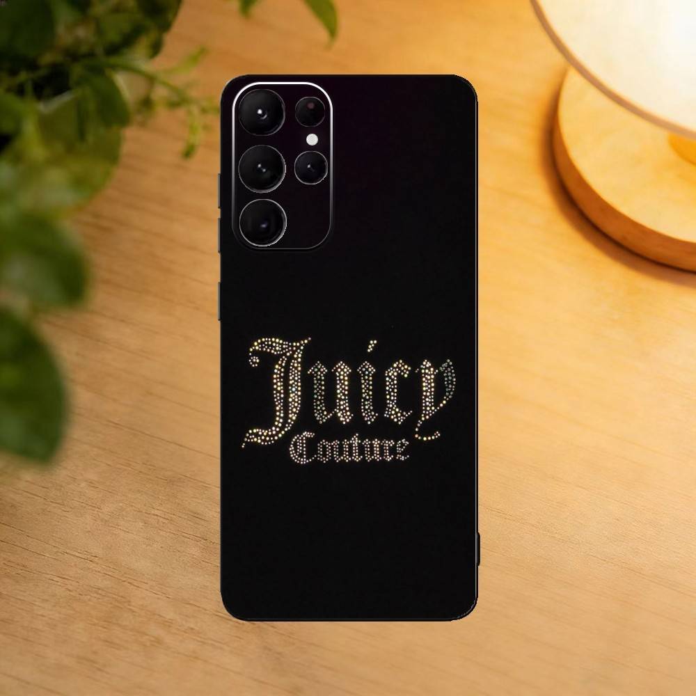 Чехол для телефона J-Juicy C-Couture для Samsung S25, S24, S21, S22, S23, S30, Ultra, S20, Plus, Fe, Lite, Черный корпус