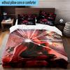 3PCS Red Spider Art Bedding Set,Including 1pc Duvet Cover And 2pcs Pillowcases Perfect for Bedroom, Dormitory, Fan Christmas gift