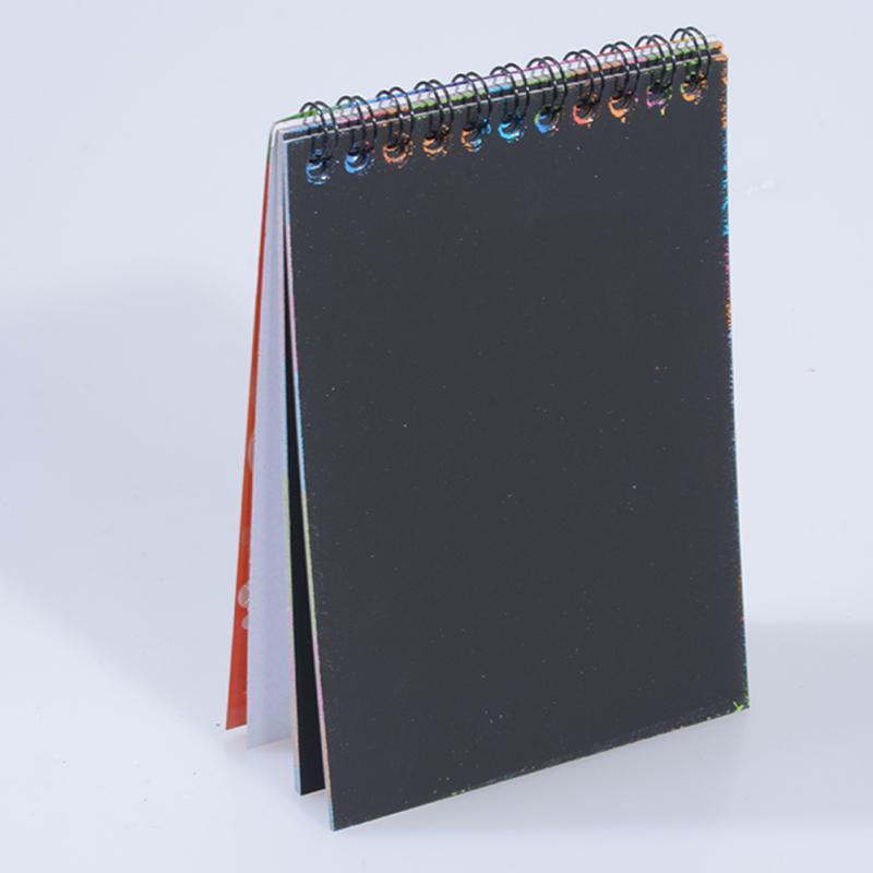 12 листов волшебной бумаги для рисования, красочная живопись, каракули, тетрадь, скретч-арт, подарок для детей