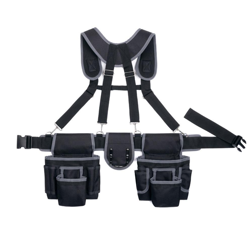 Large Capacity Woodworking Tool Belt Adjustable Design Multi Functional Tool Belt Carpenter Work