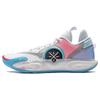 New LiNing WADE ALLCITY 12 Cushioned Wear Resistant Supportive Lightweight Rebound Low Top Basketball Shoes Men's Blue Pink ABAU015-1