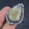 Golden Rutile Gemstone 925 Sterling Silver Jewelry Gift Ring Size 8 e2L66