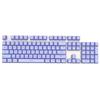 ABS Dual-Color Black and White Mechanical Keyboard Keycaps with Translucent Closed Characters for 61/87/104 Keys