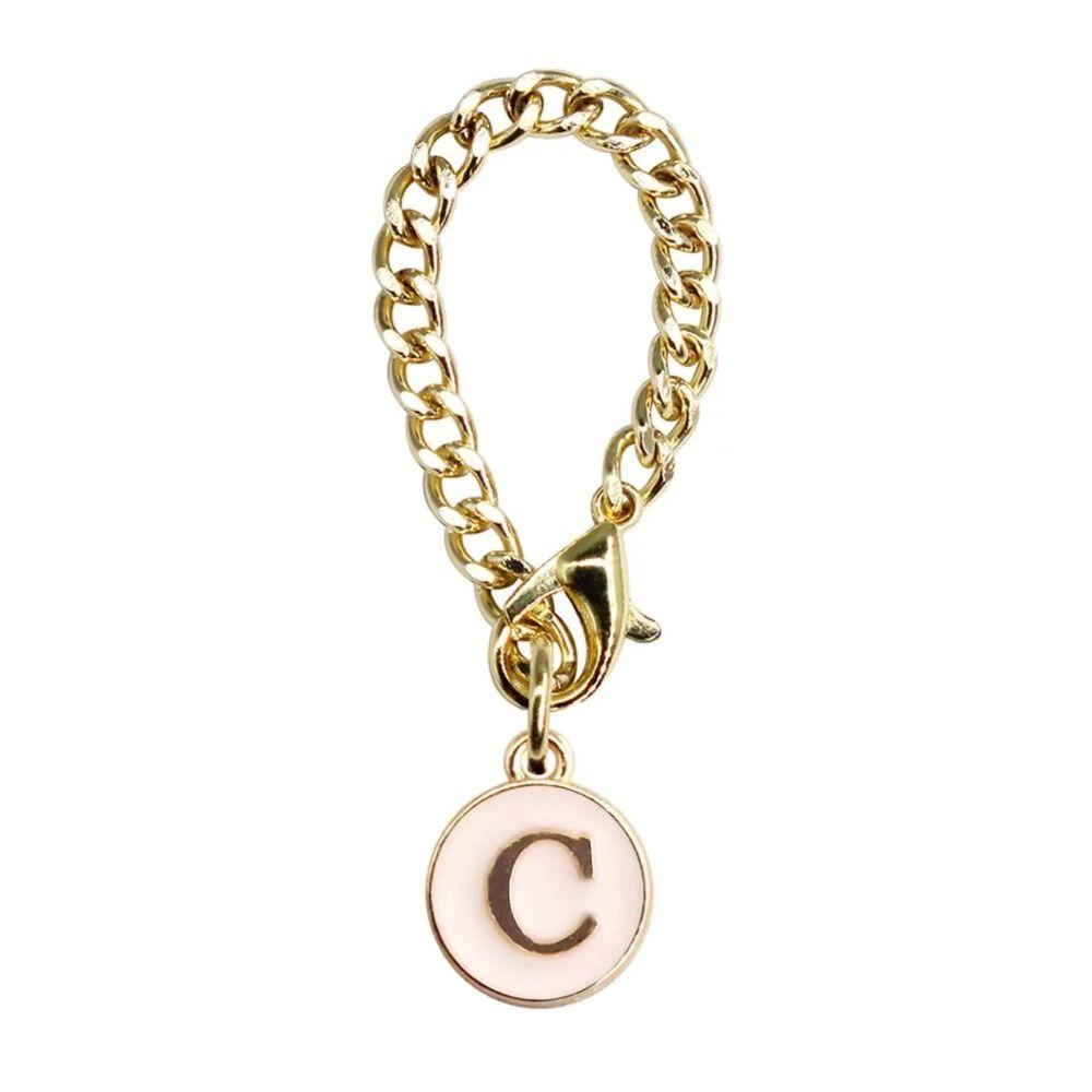 Белый/Черный Цепочка-ручка для чашки для воды Персонализированный Шарм-ручка Креативный Шарм с буквой для чашки Чашки