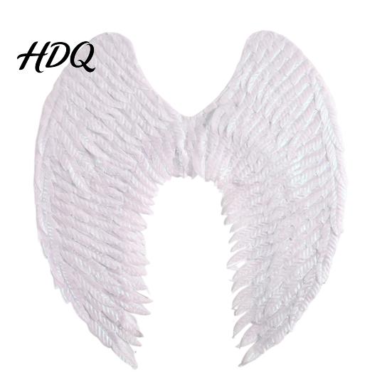 Christmas Angel Costume Wings for Kids Feathered Wing Dress Up Halloween Cosplay Accessory Fancy Dress Party Performance Dark Guardian
