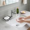 Silicone Soap Dish for Shower with Self Draining, 2 Pack Soap Holder for Bathroom, Silicone Sponge Holder for Kitchen Sink, Soap Tray for Dispenser,