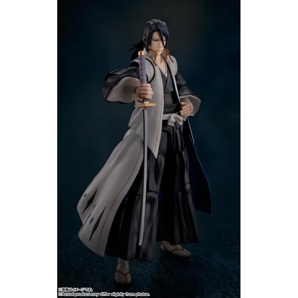 TAMASHII NATIONS SHFiguarts BLEACH Тысячелетняя кровавая война Курица Бьякуя Кучики Приблизительно. 155 мм подвижная фигурка из окрашенного АБС и ПВХ пластика