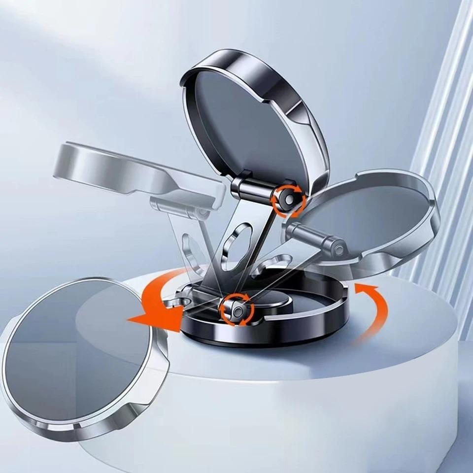 Автомобильный держатель для телефона, прочная магнитная автомобильная подставка для мобильного телефона, складной круглый кронштейн на 720°, универсальное крепление для телефонов