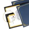 10 Pcs Black Certificate Holders Diploma Covers for 12.6 X 9.45 Inch Paper Gold Foil Border Cardstock Award Graduation