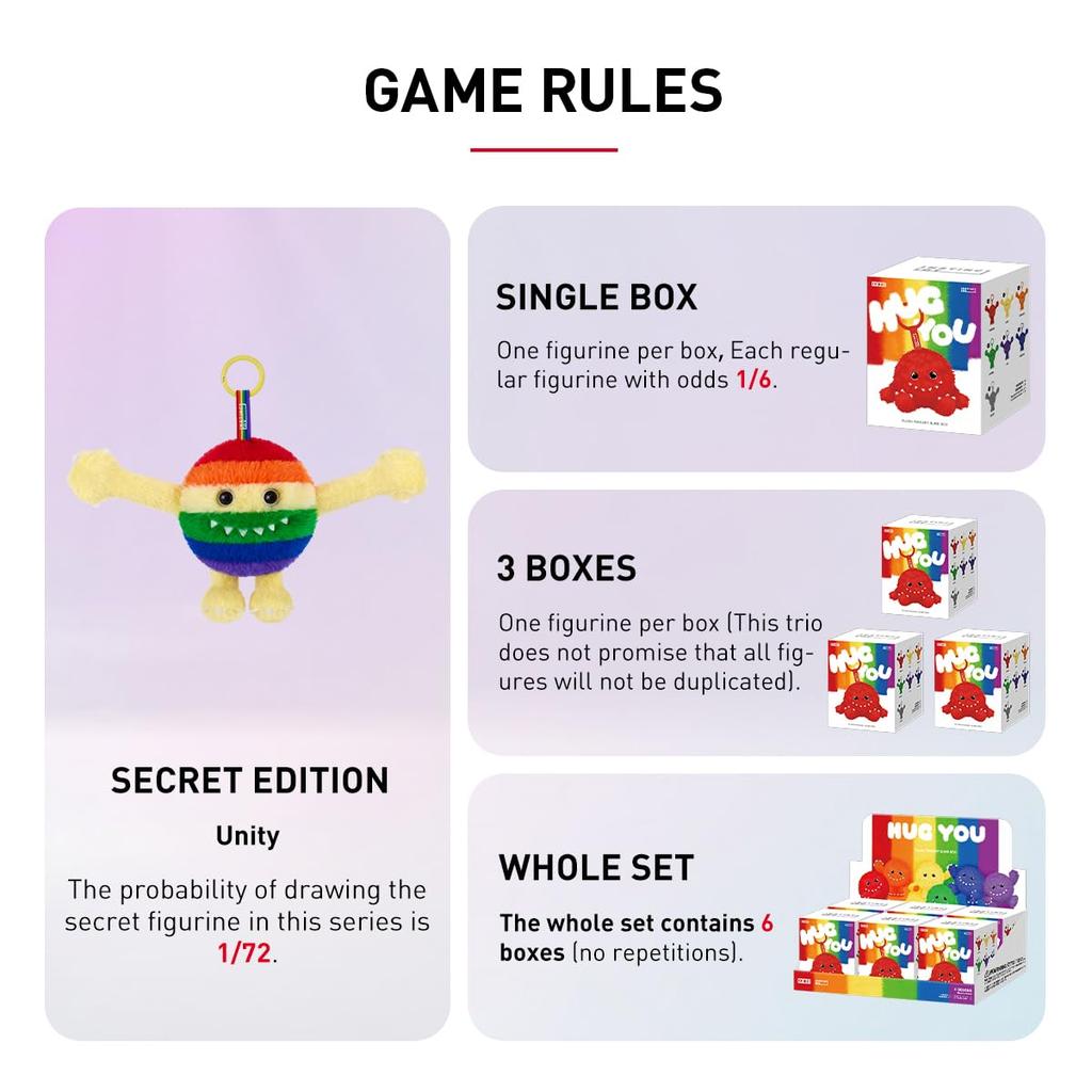 POP MART INSTINCTOY HUG YOU Series Plush Pendant [1 Piece] Pop Mart Gachapon Blind Box Figure Plastic Model Premium Toy PVC Soft Vinyl Original