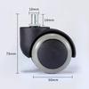 5Pcs Office Chair Wheel Caster 2" 50KG 360 Degree Mute Swivel Castor Furniture Feet Replacement Wheels Roller Rubber