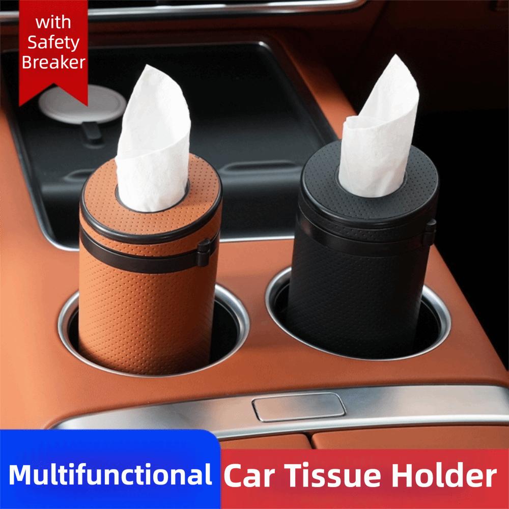 Refillable Multi-functional Car Tissue Box Tissue Dispenser Car Tissue Tube Storage Bag Home
