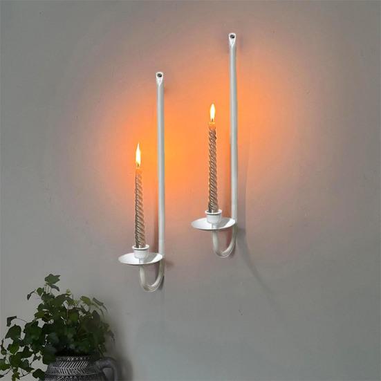 2 шт. металлический подсвечник настенный декор подсвечник современный