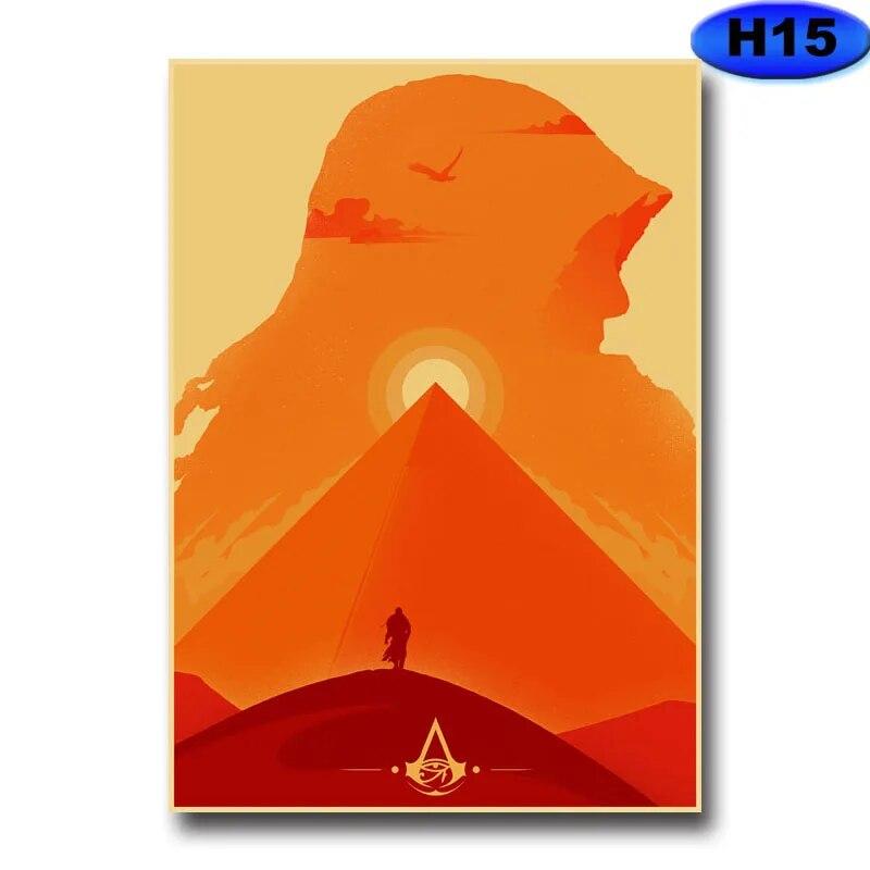 Современное украшение для дома, живопись, HD принты, постеры с видеоиграми, крафт-бумага, винтажный плакат, настенная наклейка, декор для комнаты, бара, кафе