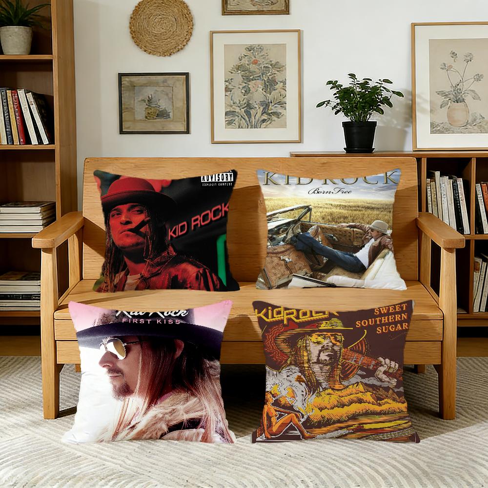 Kid Rock Singer cushion cover For Pillow Printing Sofa Decoration Home Car Room Coffee Shop Office Nordic Simplicity