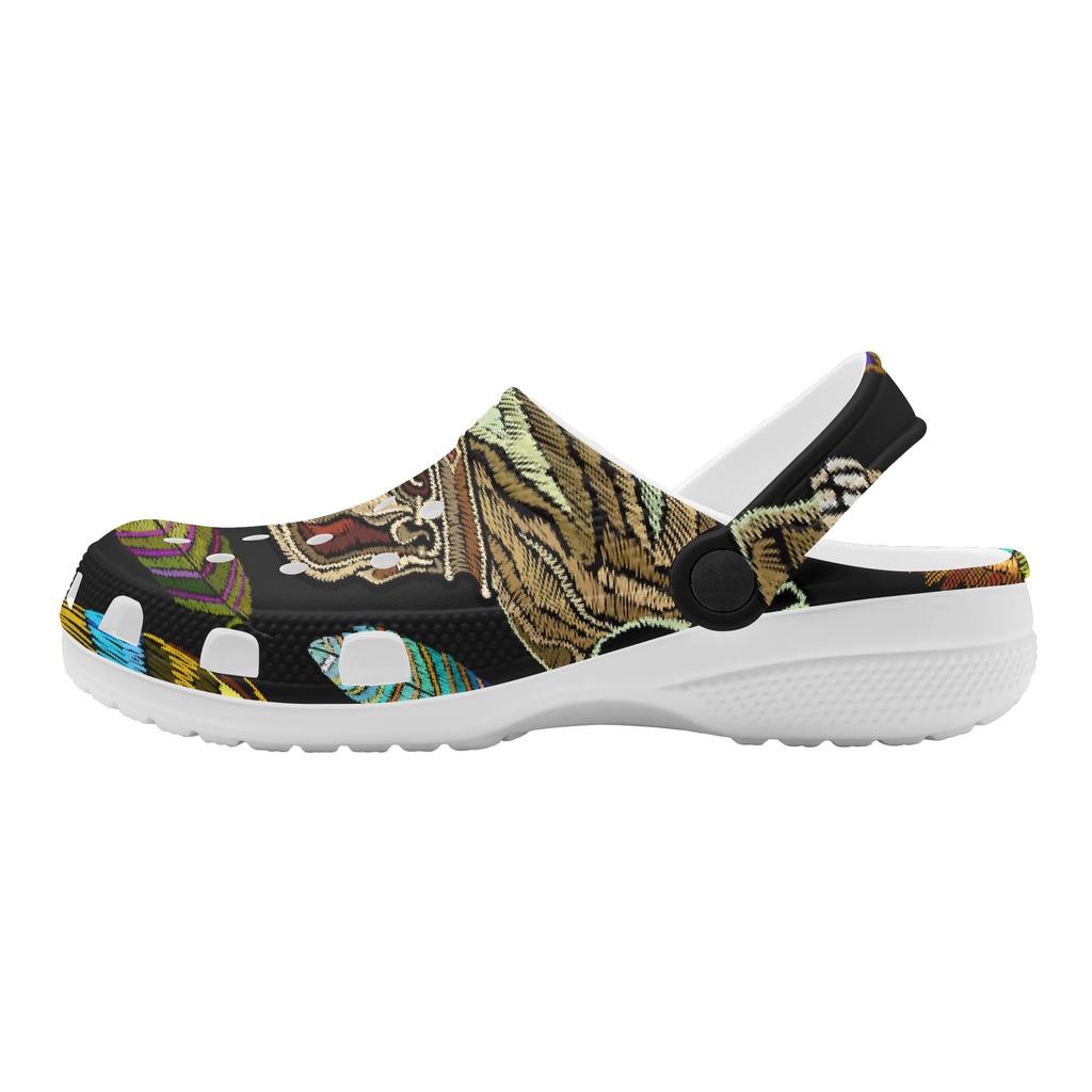 Allover Printed EVA Clogs Men Women Lightweight Breathable Slip On Casual Shoes Soft Sole Summer Sandals Daily Comfort Wear