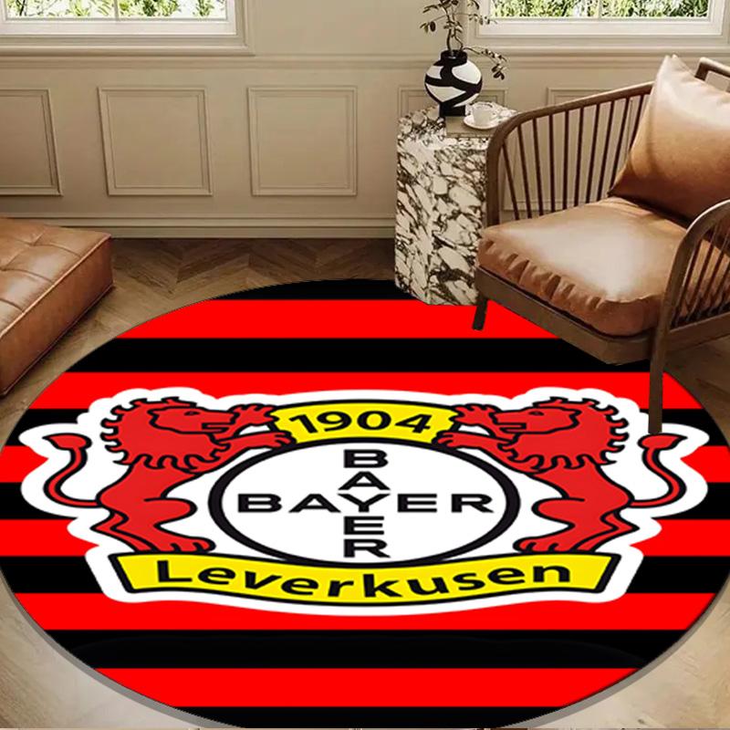 1PC rug Bayer Football Club Round mat Home Decor, Chair rug For livingroom,Bedroom, doormat home decor Birthday Gift Christmas Gifts