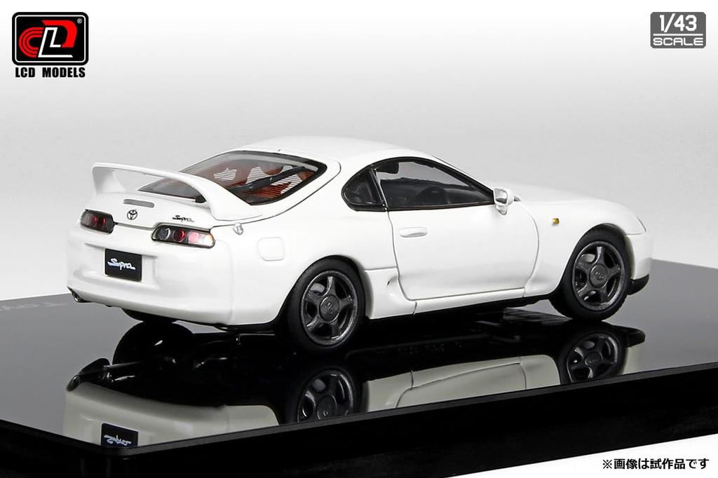 LCD Model Scale Toyota Supra A80 White Finished Model LCD43009WH 1/43